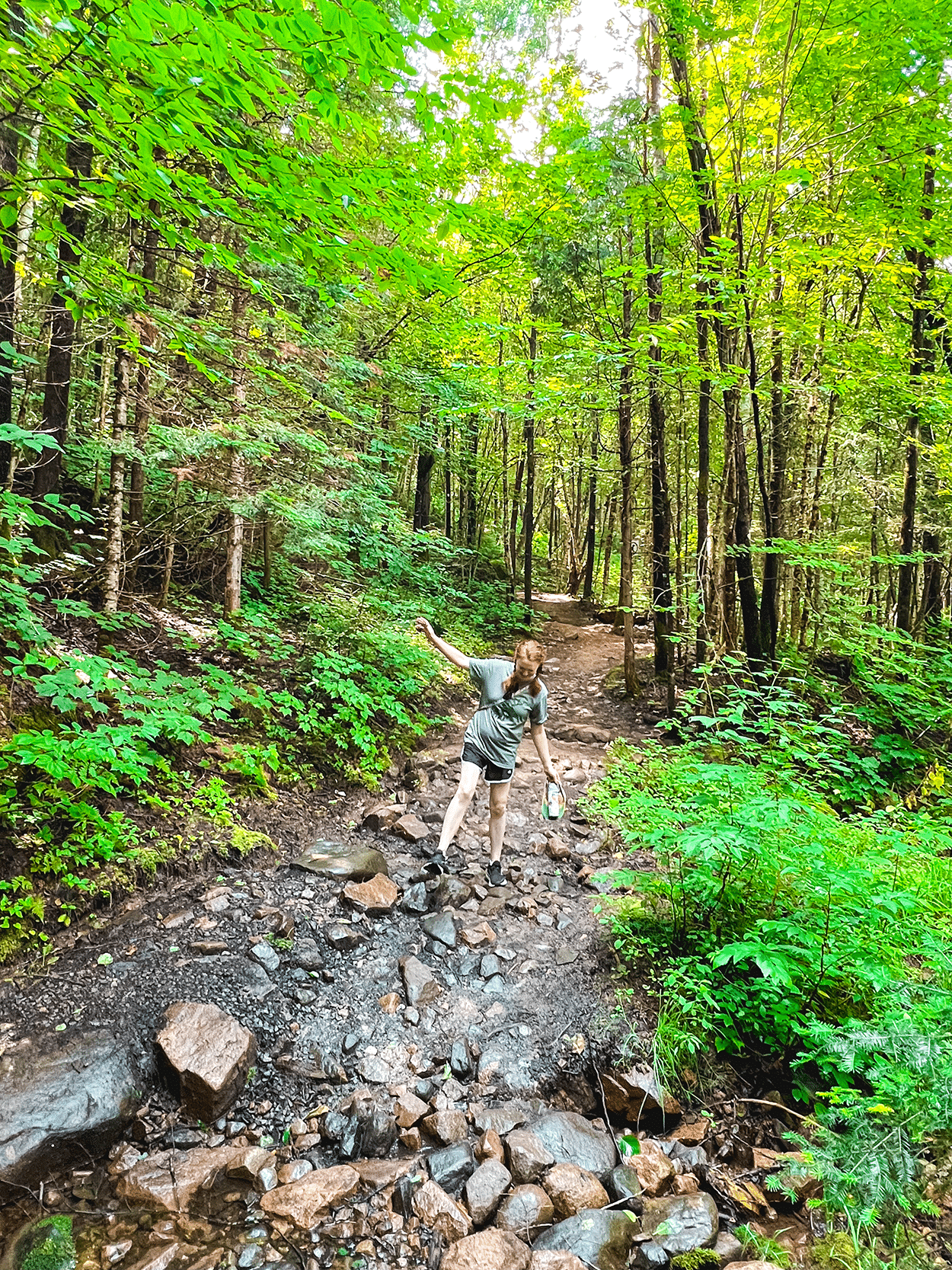 Quebec City 4-Day Itinerary: A Girls’ Getaway Guide 32 Hiking the Escarpment and Incursion Loop trail in Parc national de la Jacques- Cartier photo by Keryn Means TwistTravelMag.com