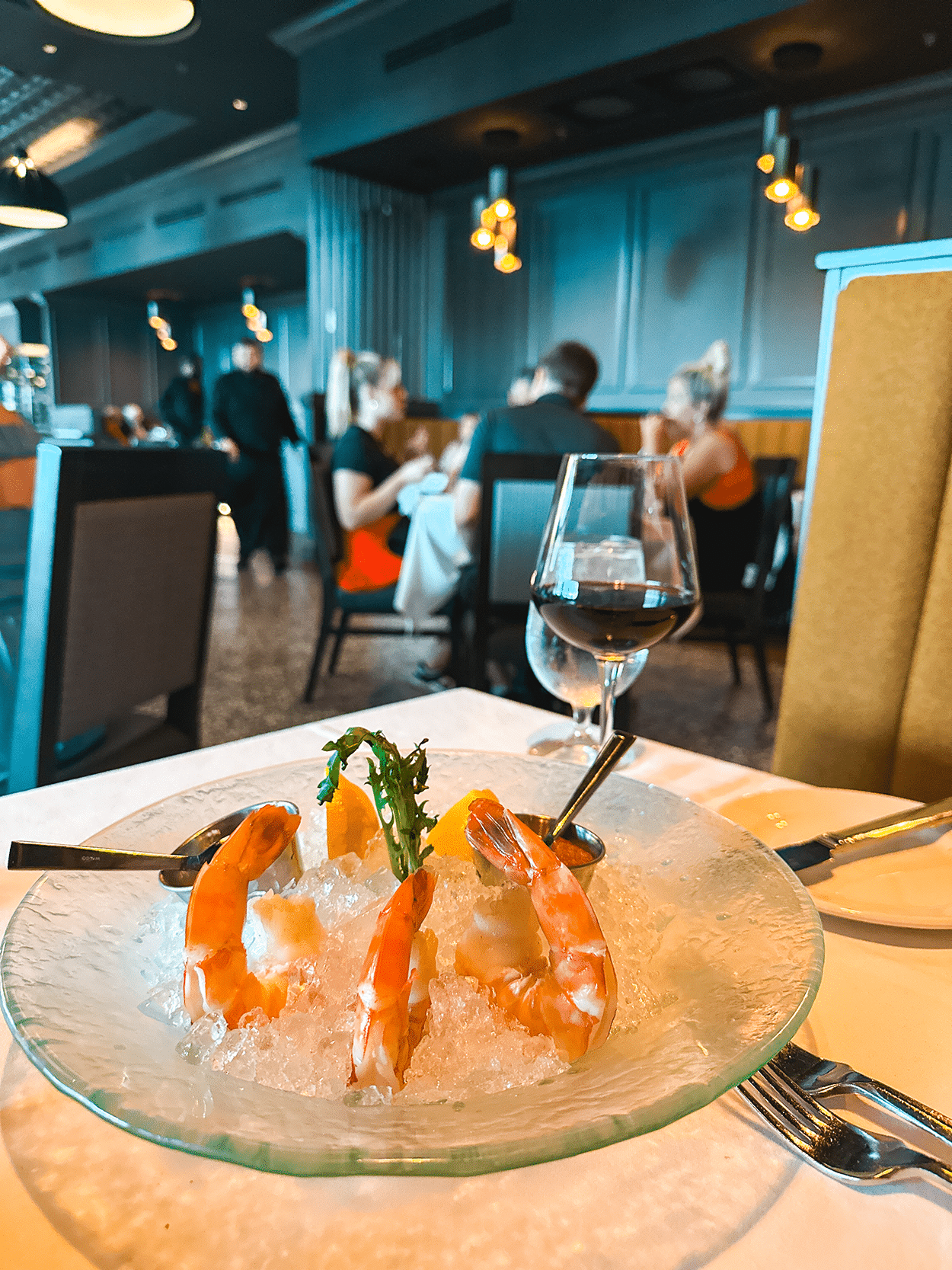 Bowling Green KY: An Unconventional Girls’ Getaway Weekend Itinerary 43 Shrimp cocktail appetizer at Tony's Steakhouse in Bowling Green KY- credit Keryn Means