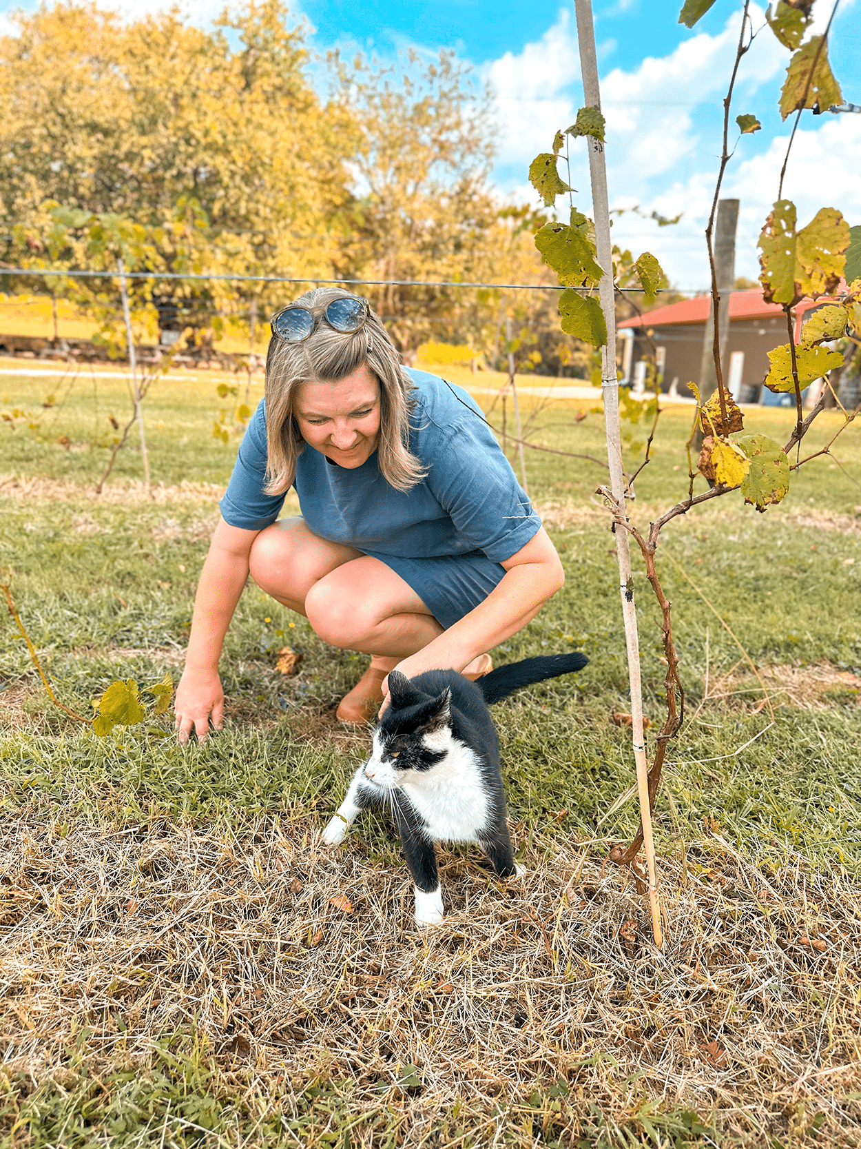 Bowling Green KY: An Unconventional Girls’ Getaway Weekend Itinerary 41 Getting to know Sylvester at Traveler's Cellar Winery in Bowling Green, KY- credit Keryn Means