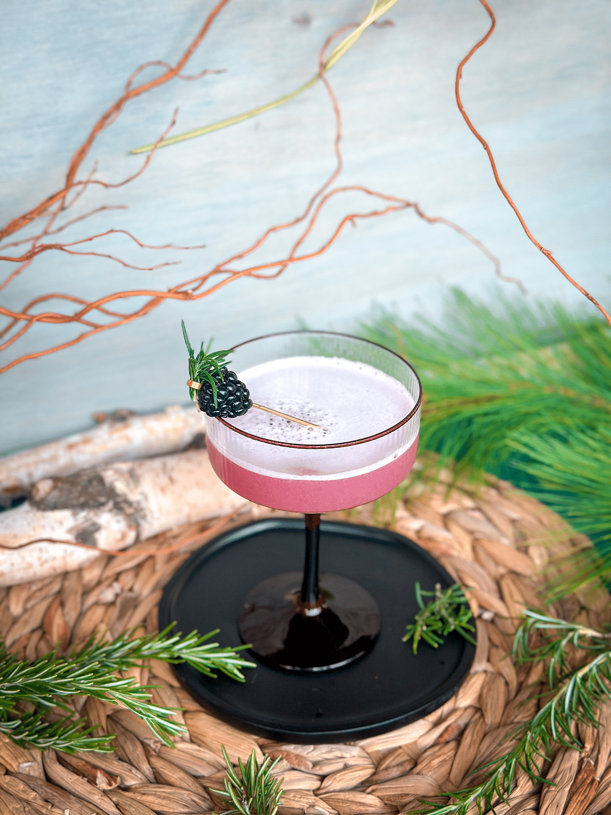Rosemary Reverie: A Rosemary Blackberry Gin Sour Recipe 7 Rosemary Reverie, a rosemary blackberry gin cocktail recipe