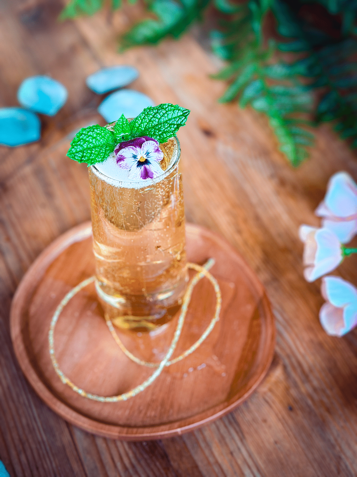 Cherry Blossom Green Tea Spritz 4 Cherry Blossom Green Tea Spritz- Cherry Blossom cocktail recipe