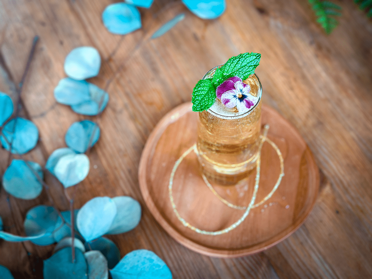 Cherry Blossom Green Tea Spritz 2 Cherry Blossom Green Tea Spritz- Cherry Blossom cocktail recipe