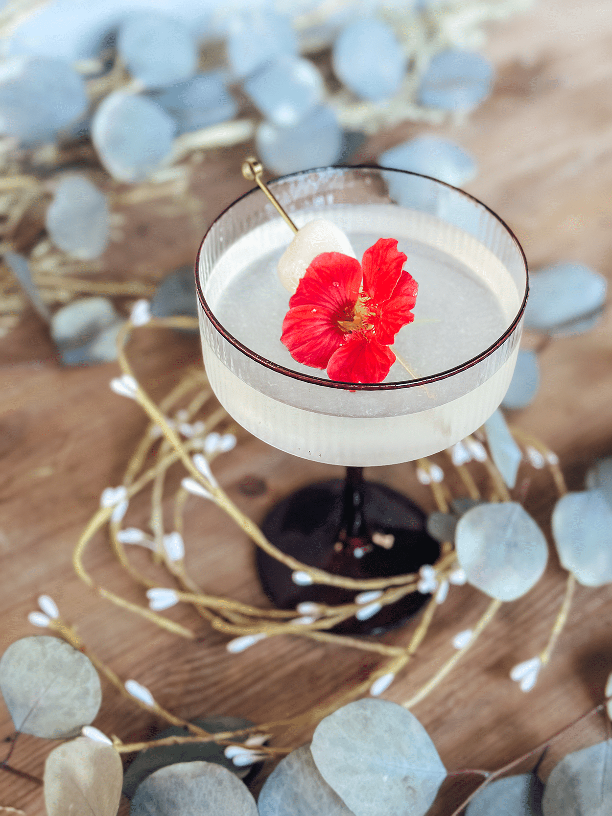 Pear Lychee Martini 4 Pear Lychee Martini cocktail recipe