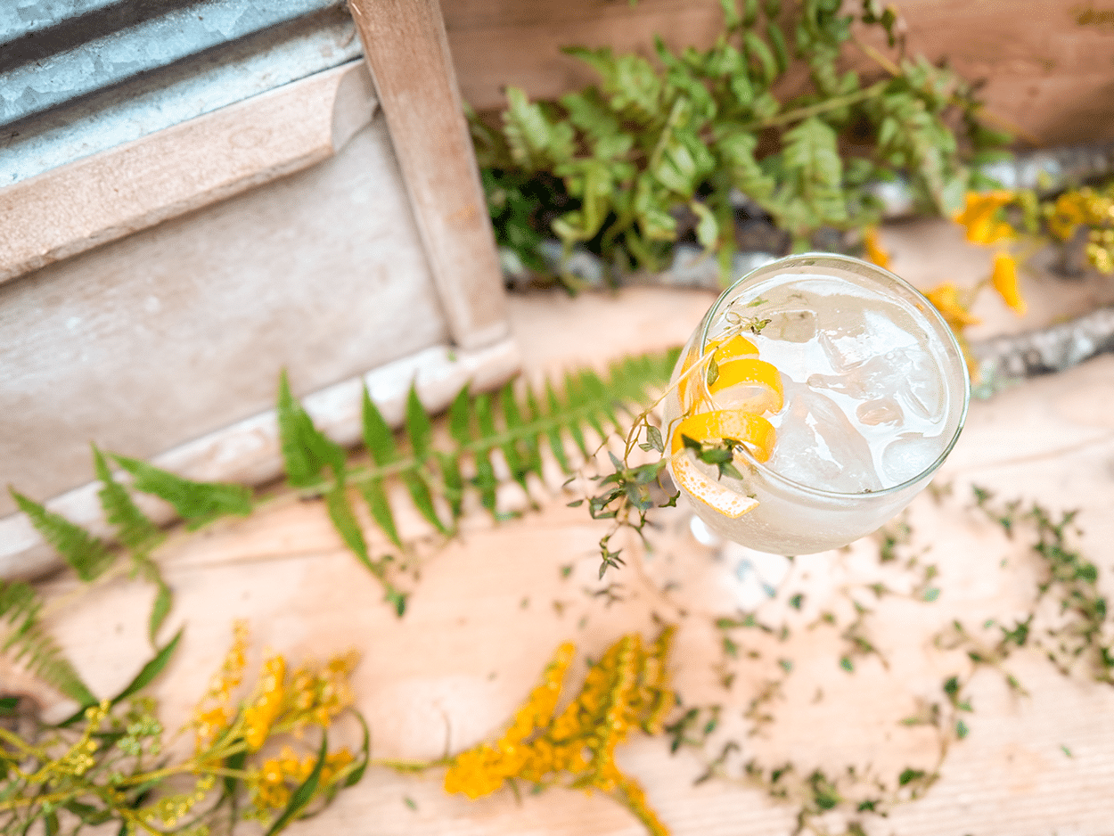 Lemon Thyme French 75 2 Lemon and Thyme French 75 Cocktail recipe