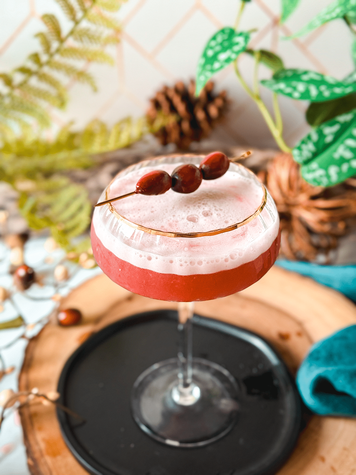 Cranberry Whiskey Sour 6 Cranberry Whiskey Sour cocktail recipe