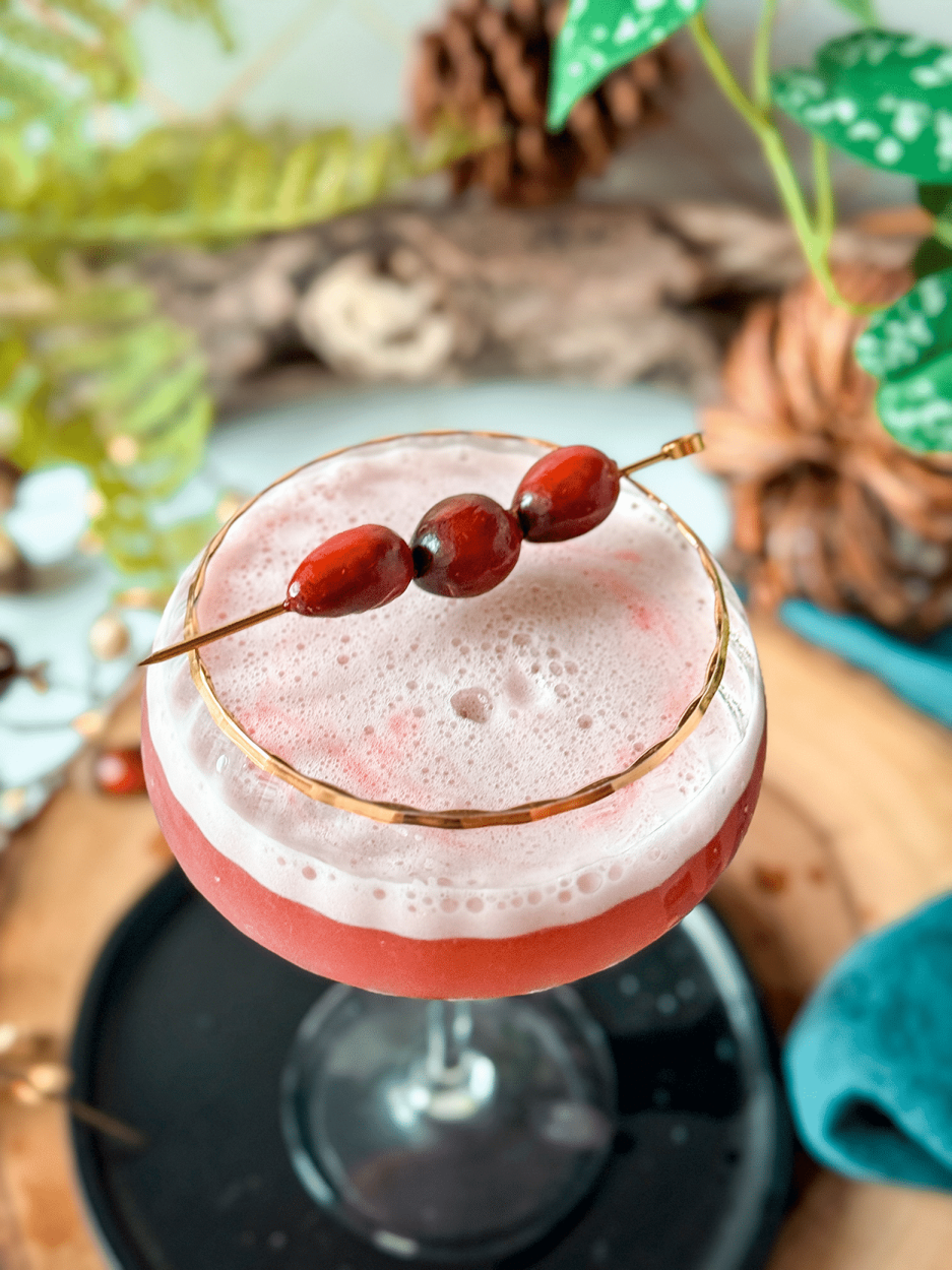 Cranberry Whiskey Sour 3 Cranberry Whiskey Sour cocktail recipe