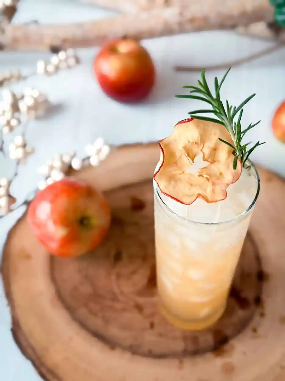 Apple Rosemary Gin Fizz 1 Apple Rosemary Gin Fizz cocktail recipe