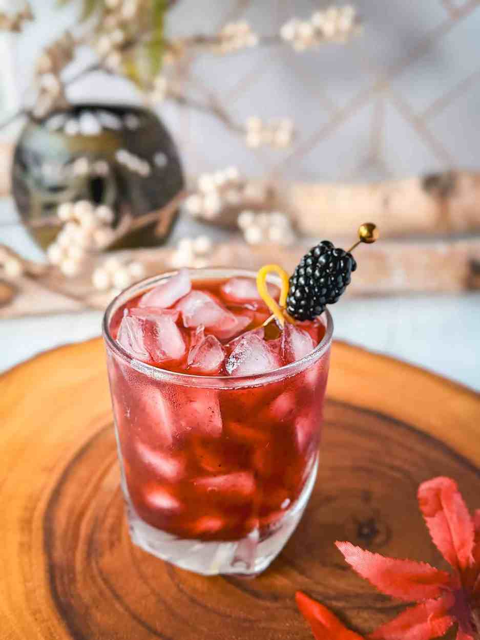 Blackberry Maple Bourbon Smash 3 Blackberry Maple Bourbon Smash cocktail recipe