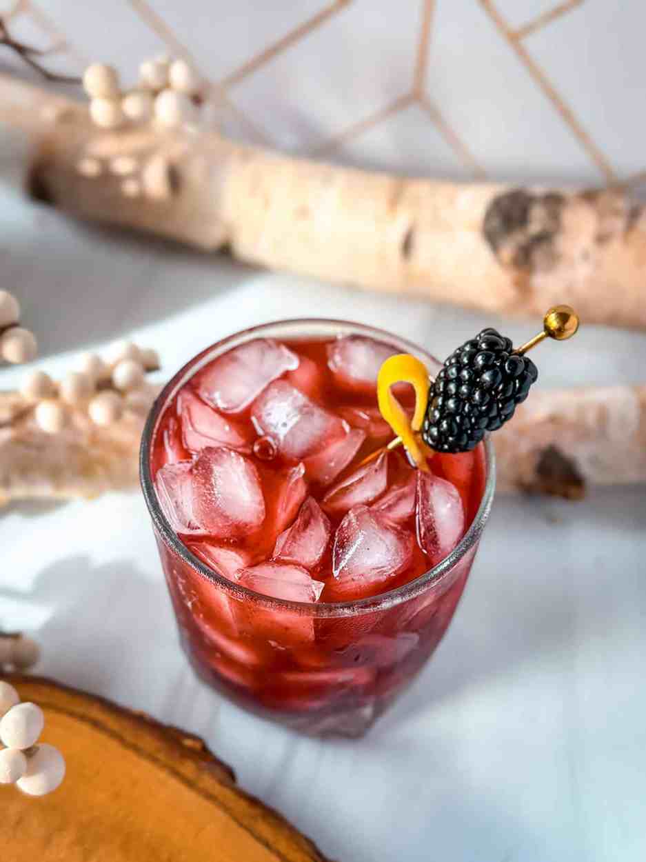 Blackberry Maple Bourbon Smash 1 Blackberry Maple Bourbon Smash cocktail recipe