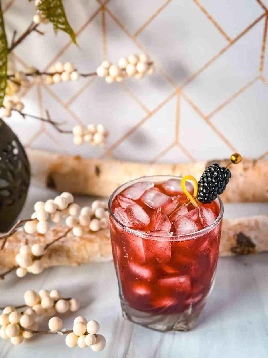 Blackberry Maple Bourbon Smash 2 Blackberry Maple Bourbon Smash cocktail recipe