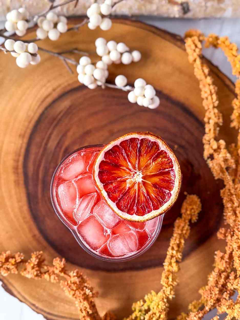 Blood Orange Cardamom Negroni 1 Blood Orange Cardamom Negroni cocktail recipe