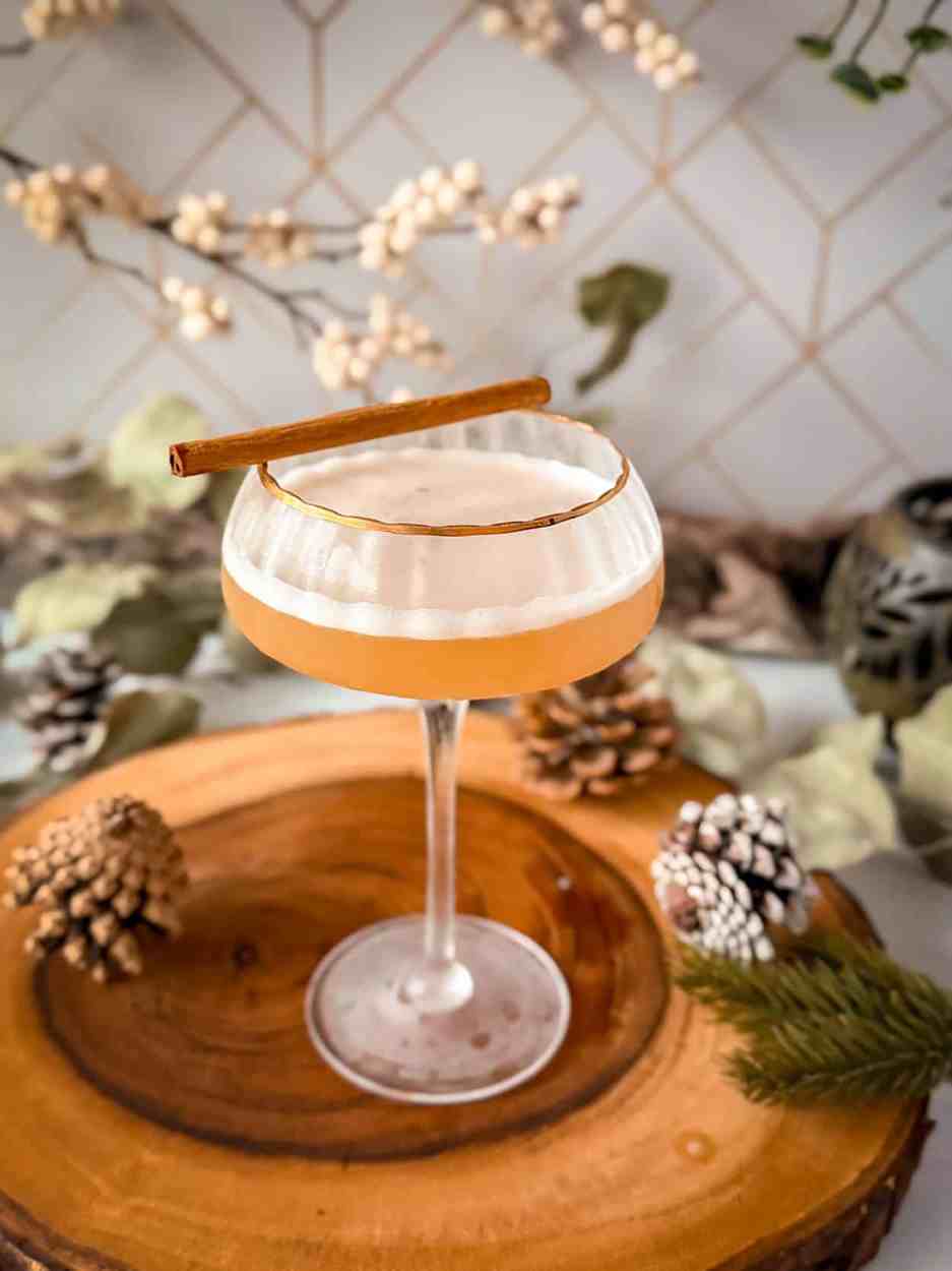 Cardamom Hot Honey Whiskey Sour 1 Cardamom Hot Honey Whiskey Sour cocktail recipe