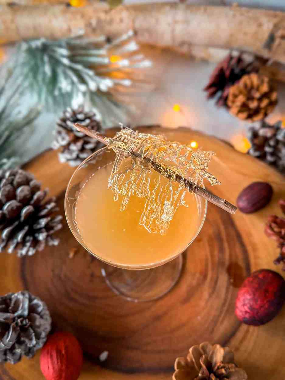 Cinnamon Pear Sour 1 Cinnamon Pear Sour cocktail recipe