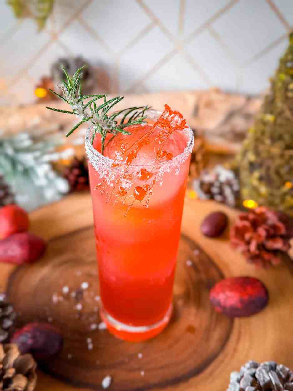 Cranberry Rosemary Gin Smash 3 cranberry rosemary gin smash cocktail recipe