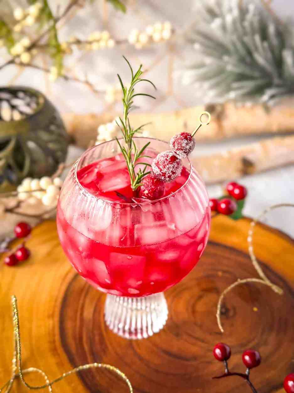 Maple Cranberry Smash 1 Maple Cranberry Smash cocktail recipe