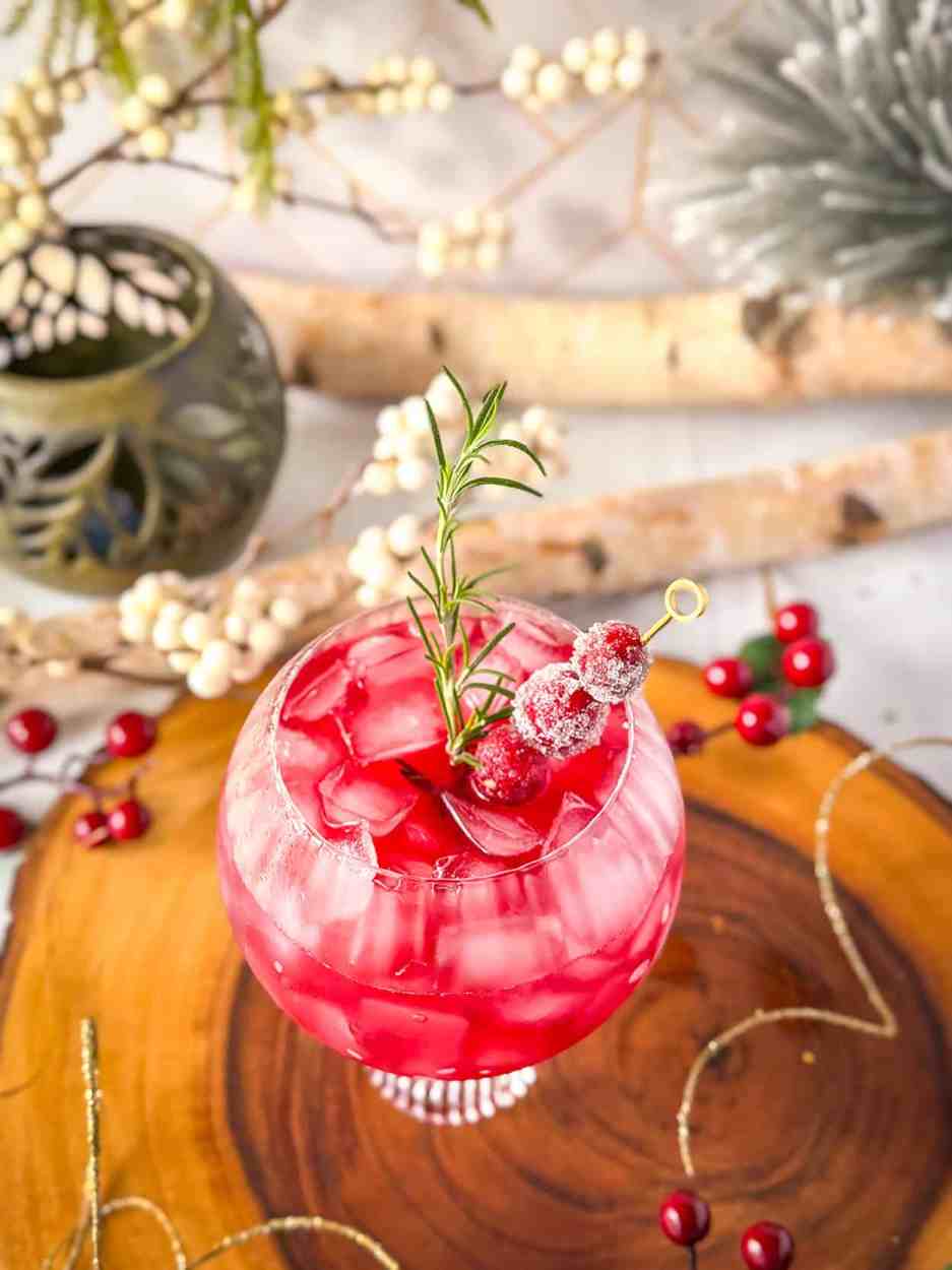 Maple Cranberry Smash 2 Maple Cranberry Smash cocktail recipe