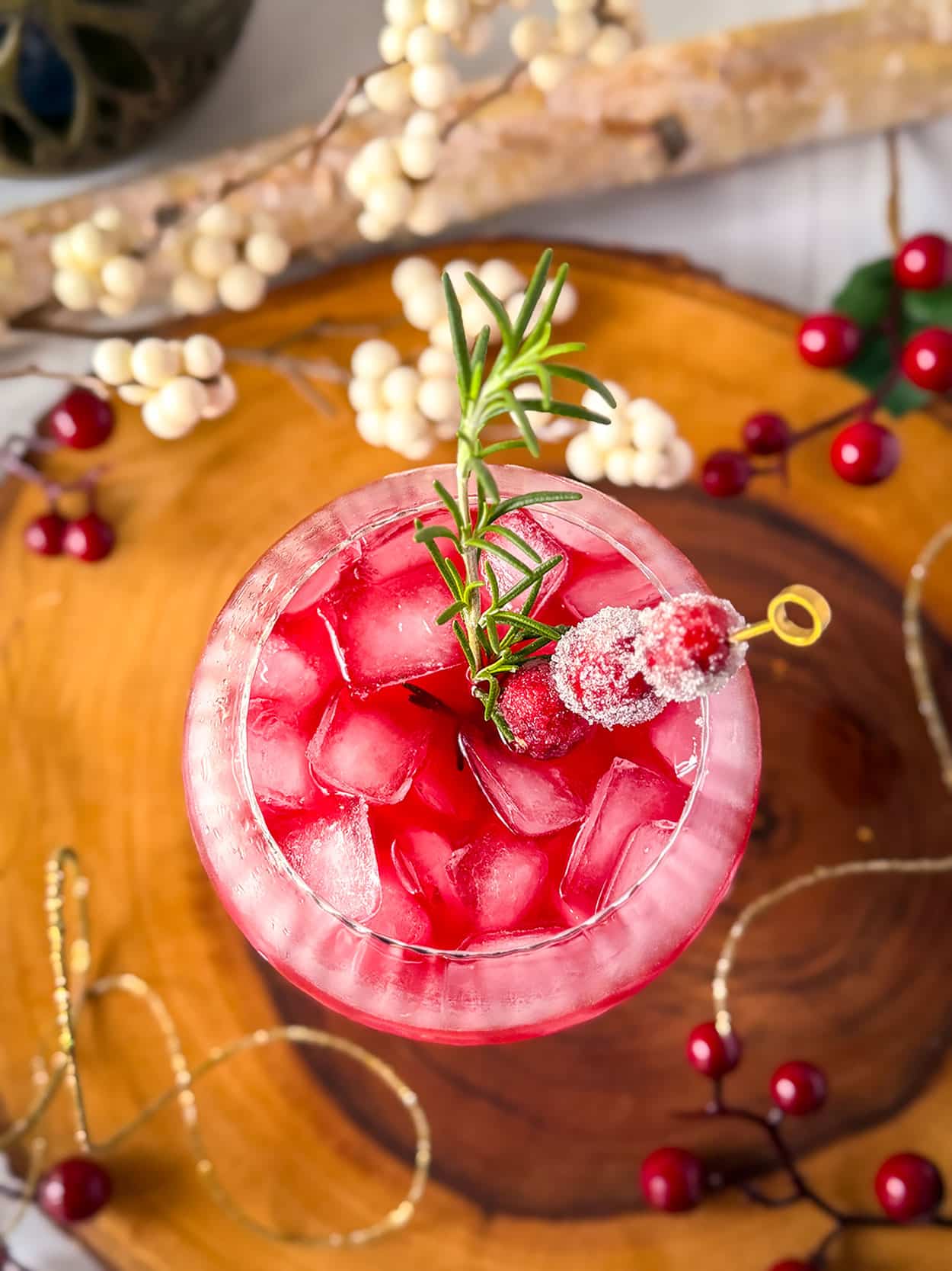 Maple Cranberry Smash 4 Maple Cranberry Smash cocktail recipe