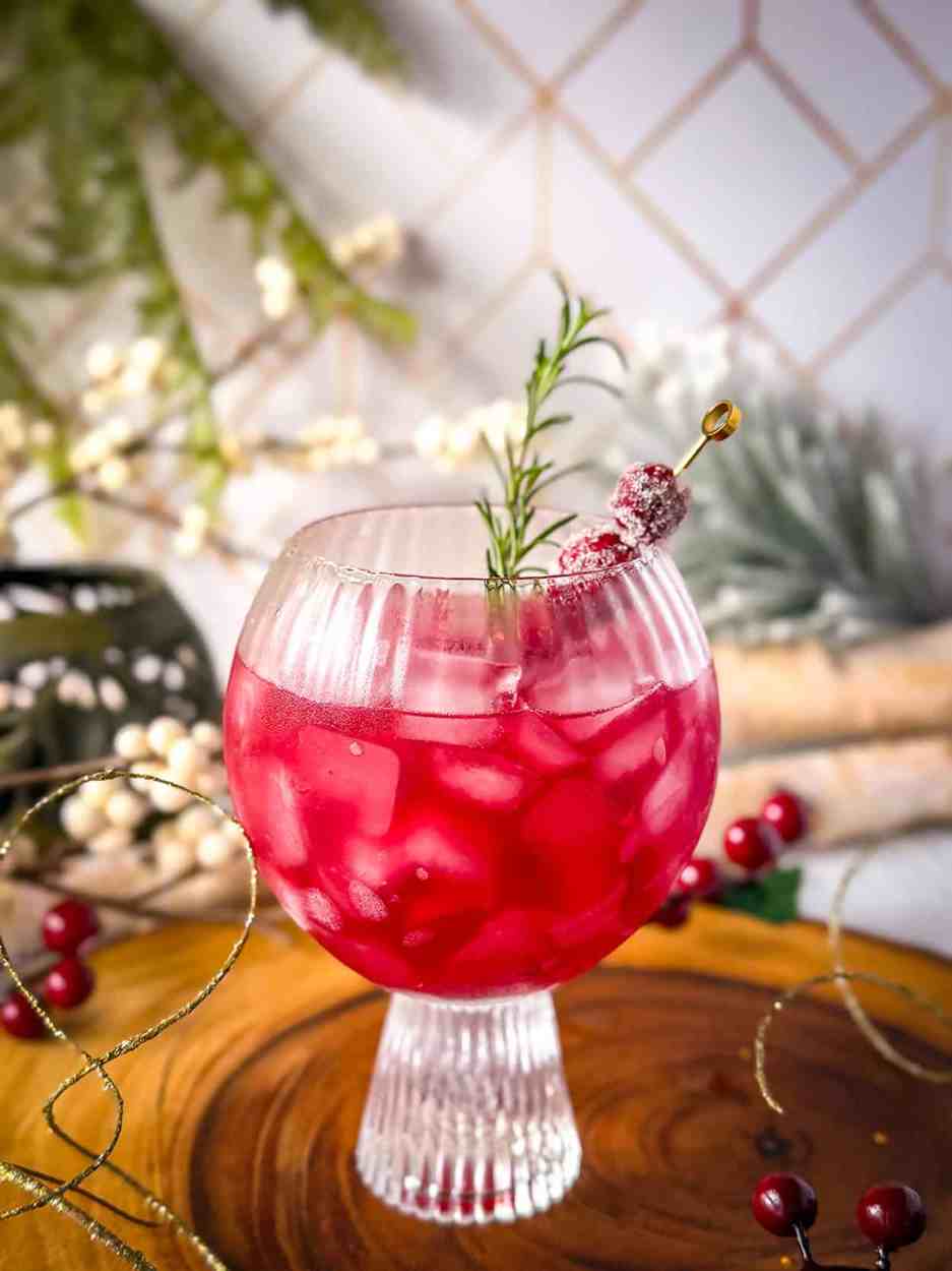 Maple Cranberry Smash 3 Maple Cranberry Smash cocktail recipe