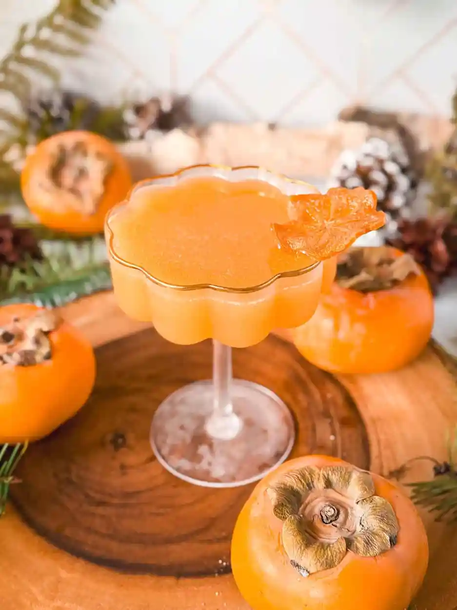 Persimmon Bee's Knees 1 Persimmon Bee's Knees cocktail recipe