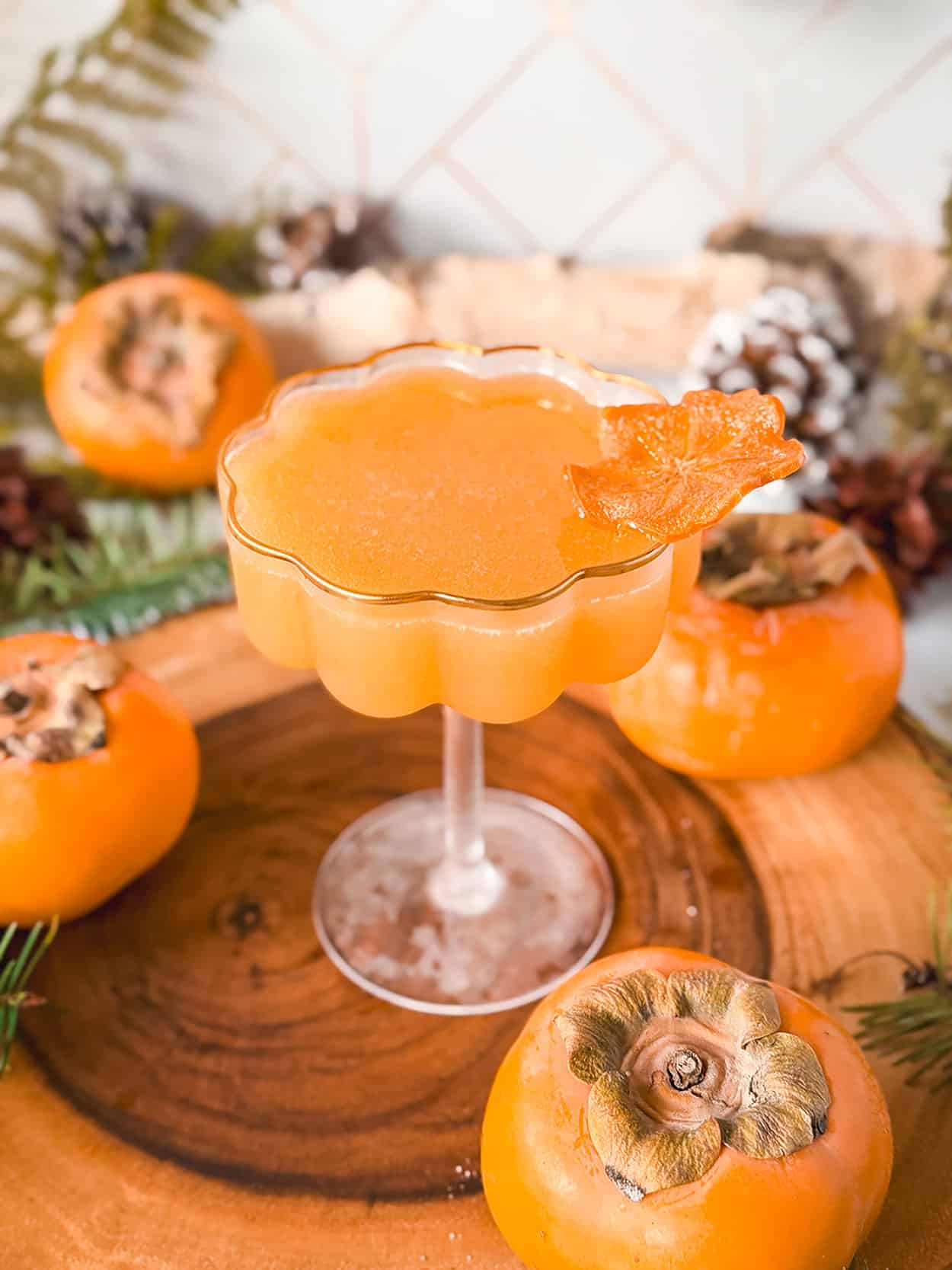 Persimmon Bee's Knees 5 Persimmon Bee's Knees cocktail recipe