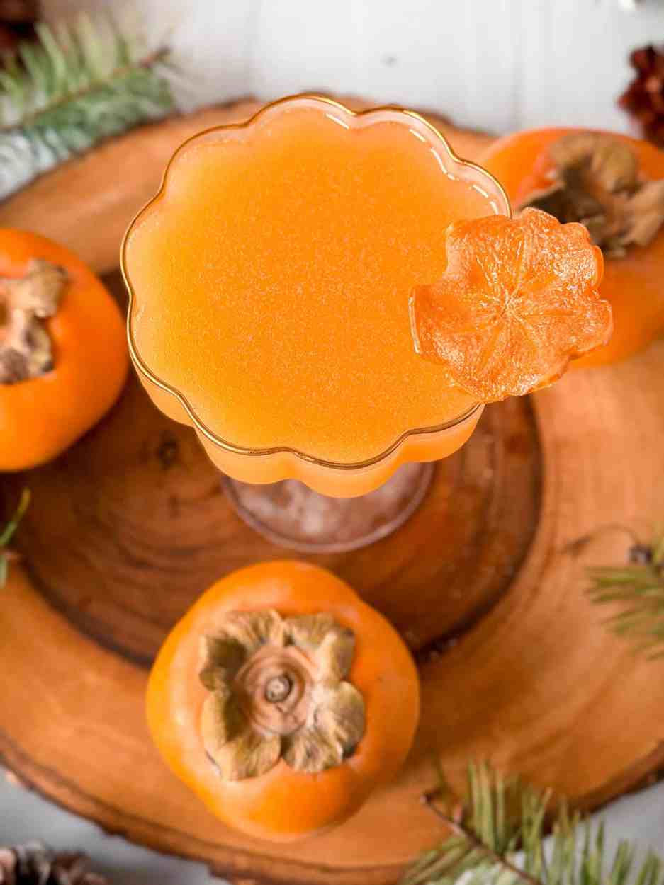Persimmon Bee's Knees 3 Persimmon Bee's Knees cocktail recipe