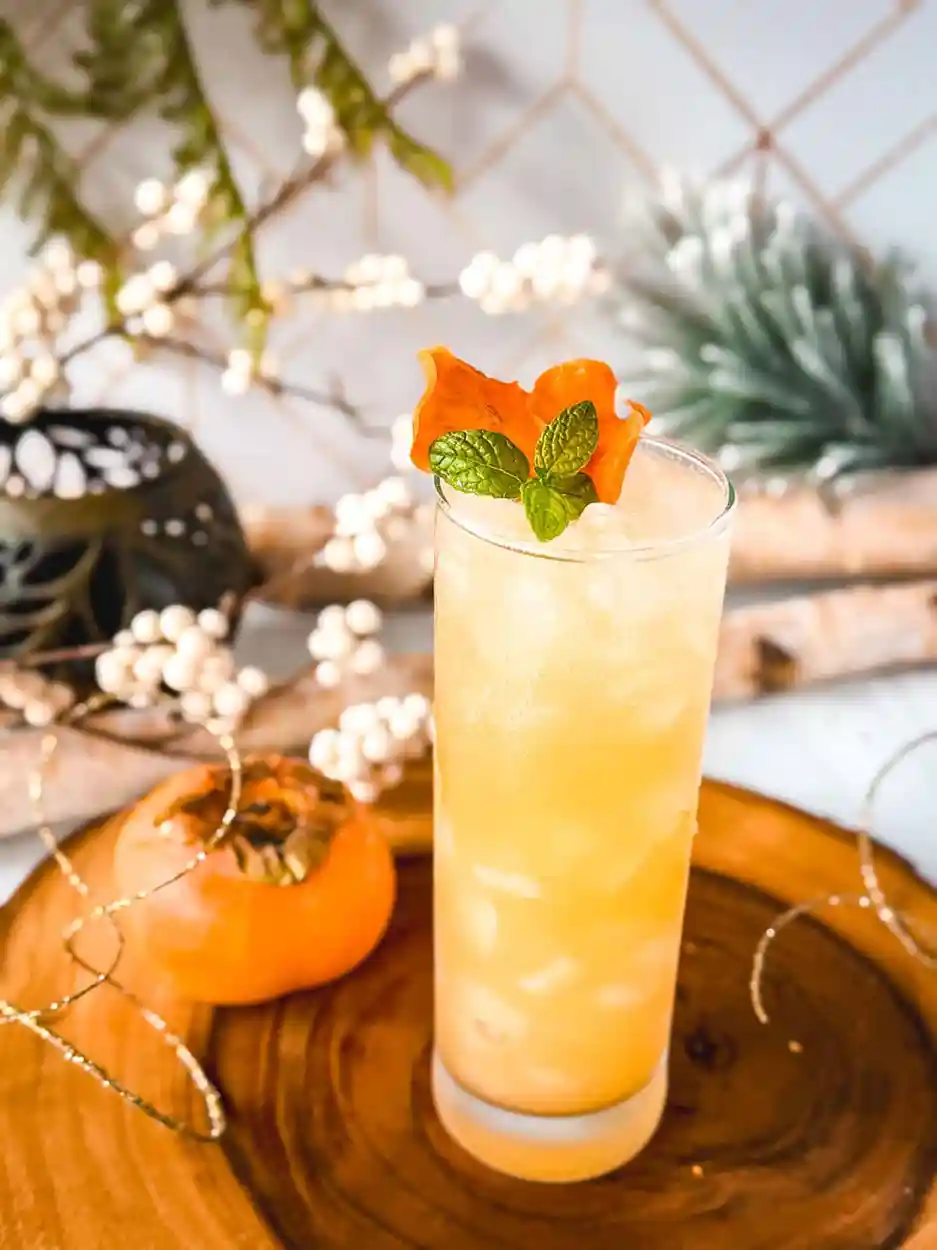 Persimmon Collins 2 Persimmon Collins cocktail recipe