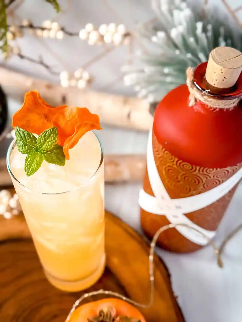 Persimmon Collins 1 Persimmon Collins cocktail recipe