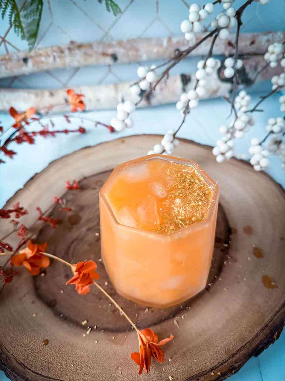 Persimmon Ginger Smash 1 Persimmon Ginger Smash cocktail recipe