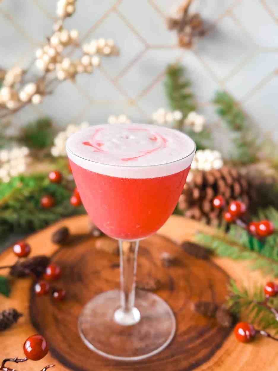 Pomegranate Smoke Sour 1 Pomegranate Smoke Sour cocktail recipe