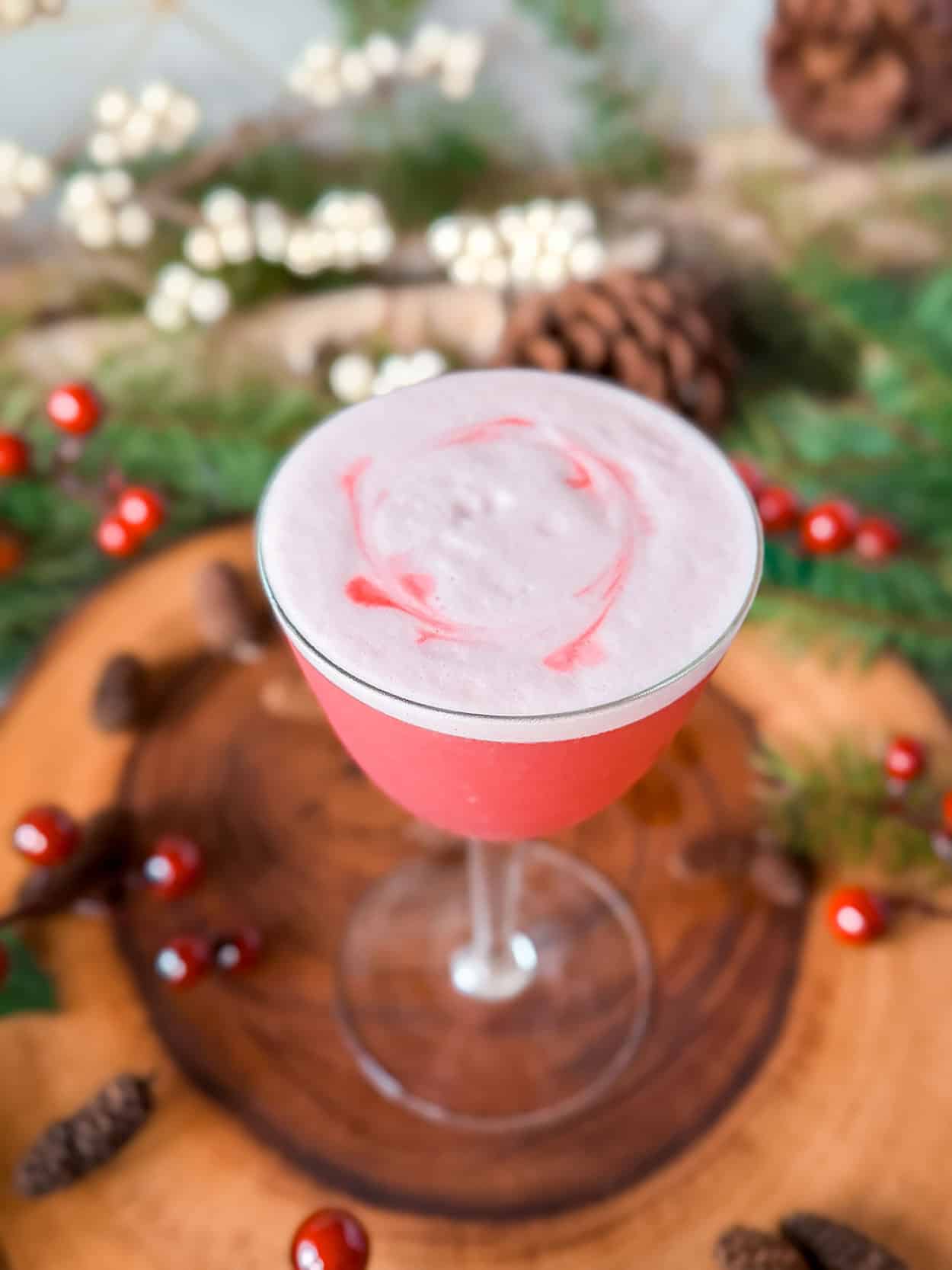 Pomegranate Smoke Sour 6 Pomegranate Smoke Sour cocktail recipe