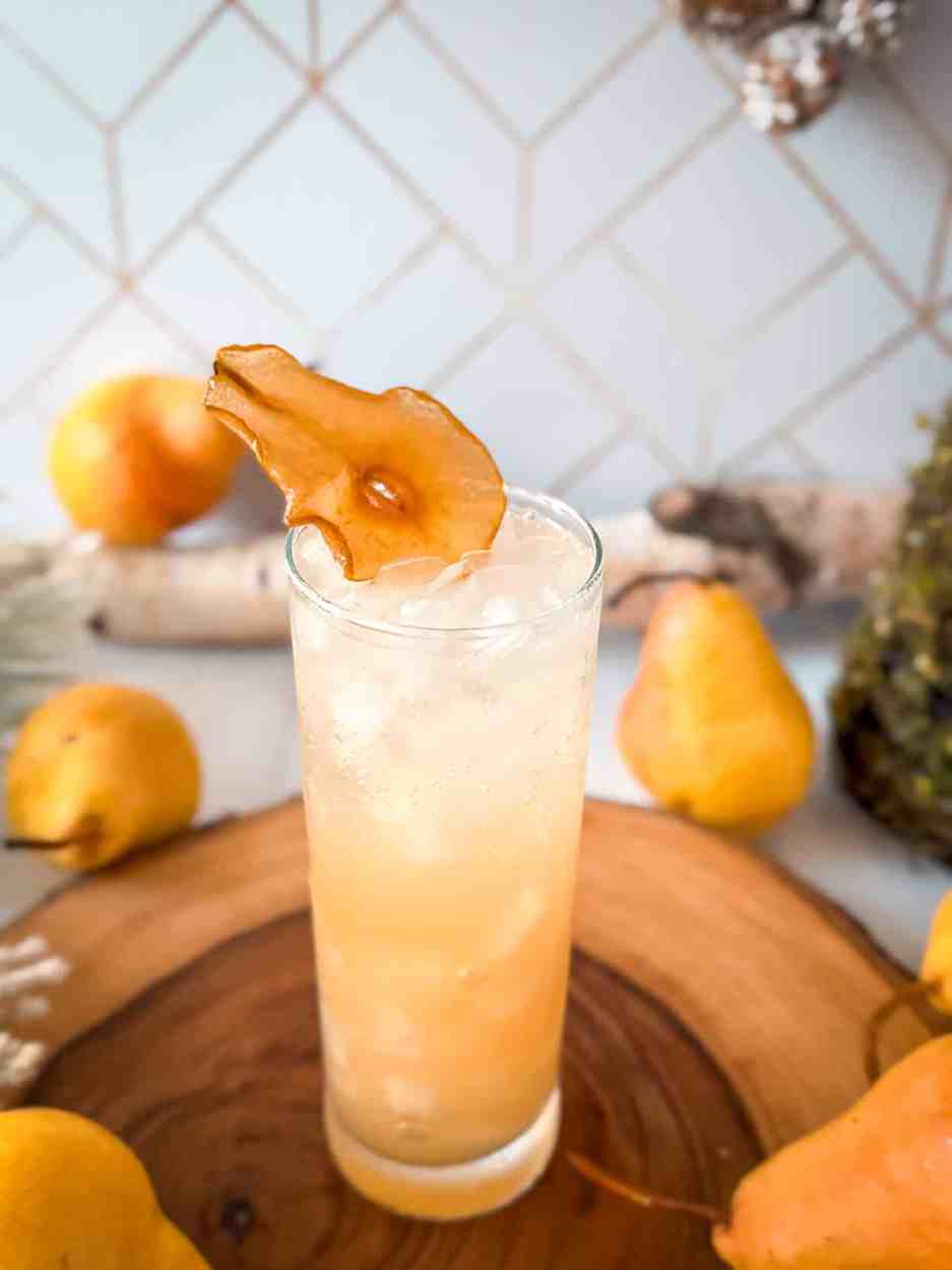 Spiced Pear Cooler Mocktail 2 Spiced Pear Cooler cocktail recipe