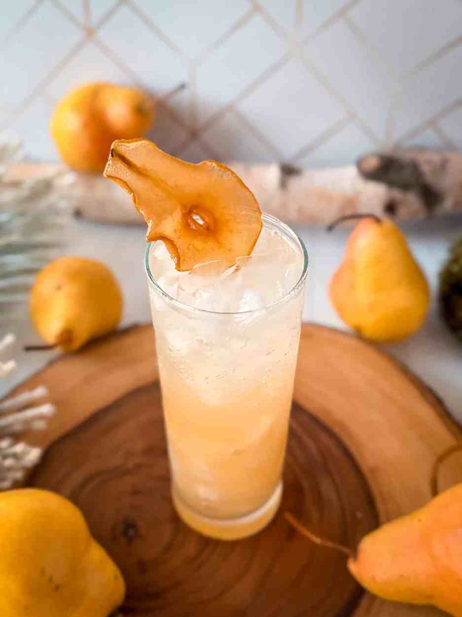 Spiced Pear Cooler Mocktail 3 Spiced Pear Cooler cocktail recipe