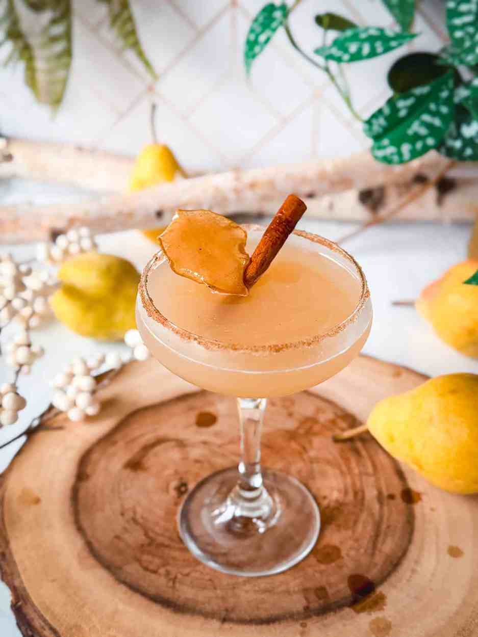 Spiced Pear and Maple Martini 1 Spiced Pear and Maple Martini cocktail recipe