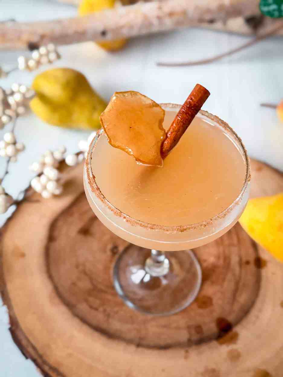 Spiced Pear and Maple Martini 3 Spiced Pear and Maple Martini cocktail recipe