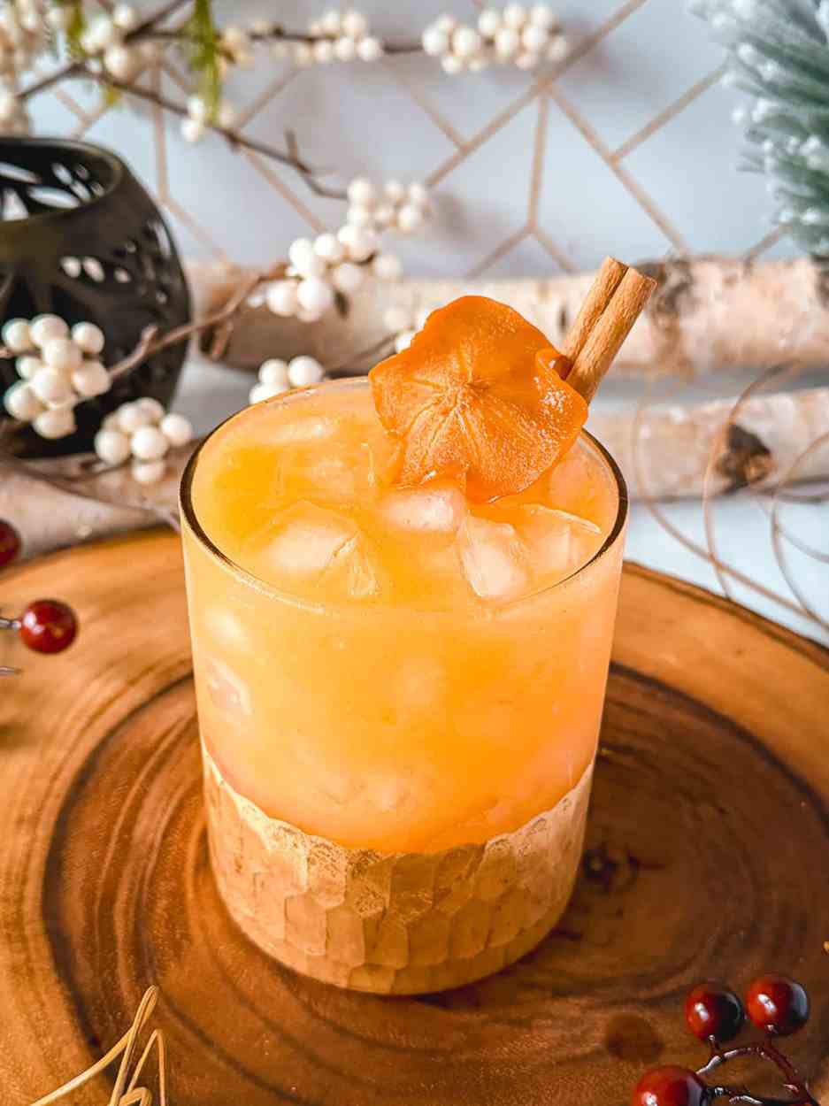 Spiced Persimmon Smash 3 Spiced Persimmon Smash cocktail recipe