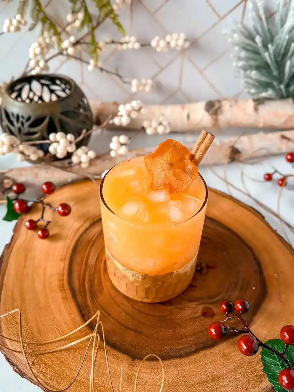 Spiced Persimmon Smash 1 Spiced Persimmon Smash cocktail recipe