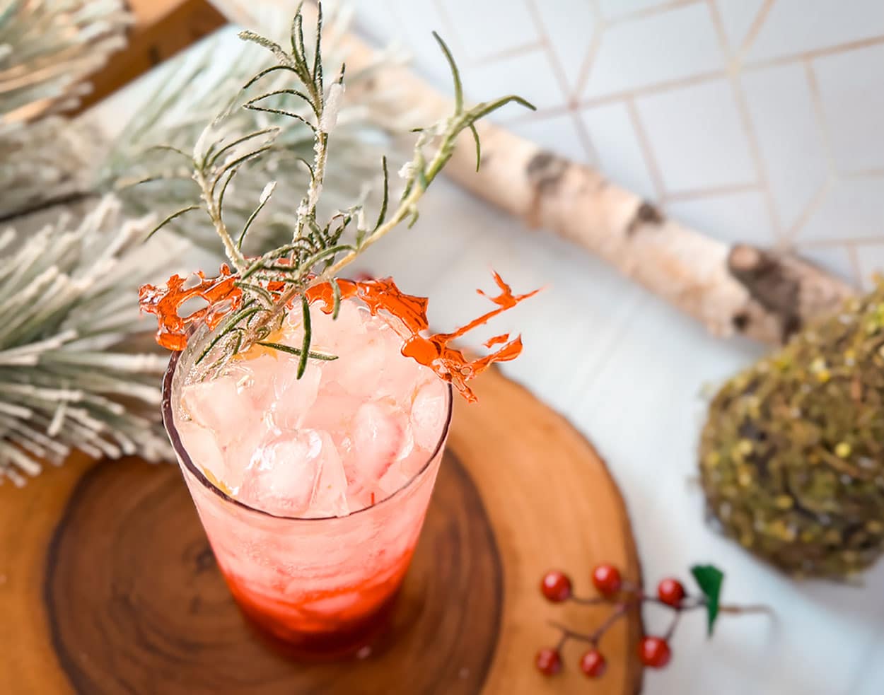 Winter Cranberry Spritz Mocktail 3 Winter Cranberry Spritz cocktail recipe