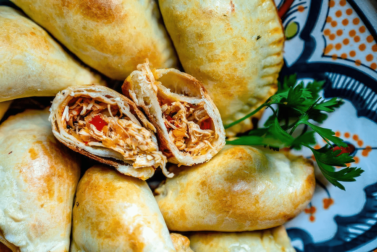 Puerto Rican Chicken Empanada Recipe (Baked or Fried) 1 Chicken Empanada Recipe