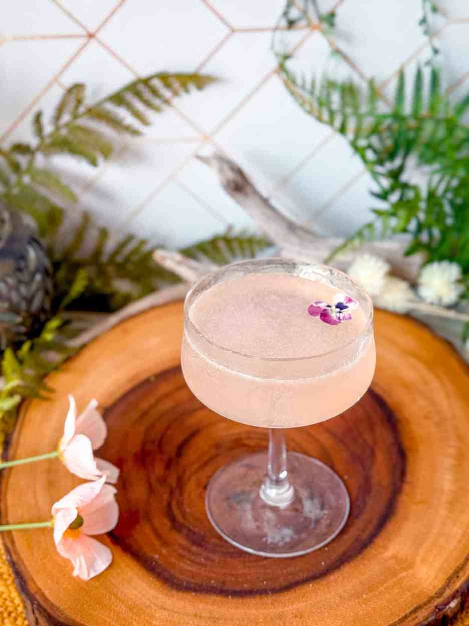 Cherry Blossom Bee's Knees 2 Cherry Blossom Bees Knees cocktail recipe
