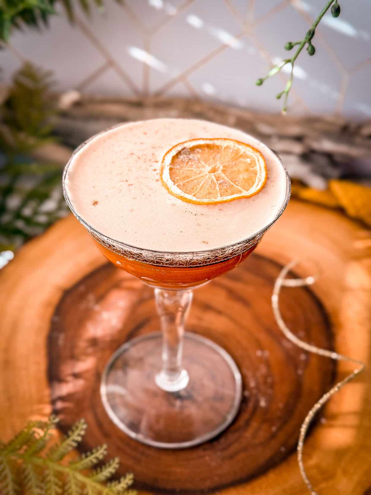 Date Cardamom Whiskey Sour 4 Date Cardamom Whiskey Sour cocktail recipe