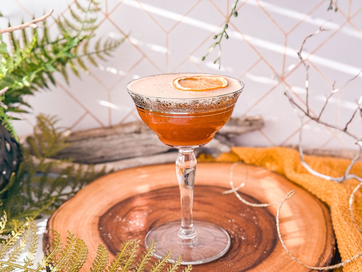 Date Cardamom Whiskey Sour 2 Date Cardamom Whiskey Sour cocktail recipe