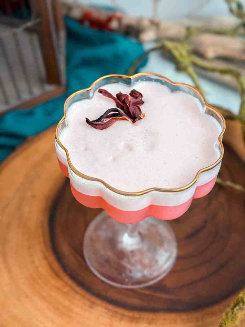 Hibiscus Guava Sour 1 Hibiscus Guava Sour cocktail Recipe