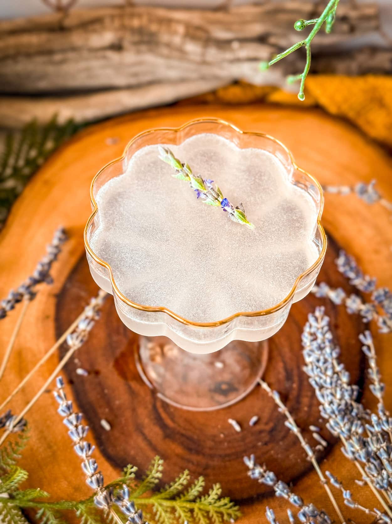 Lavender Fields Forever 5 Lavender Fields forever Gin sour cocktail recipe