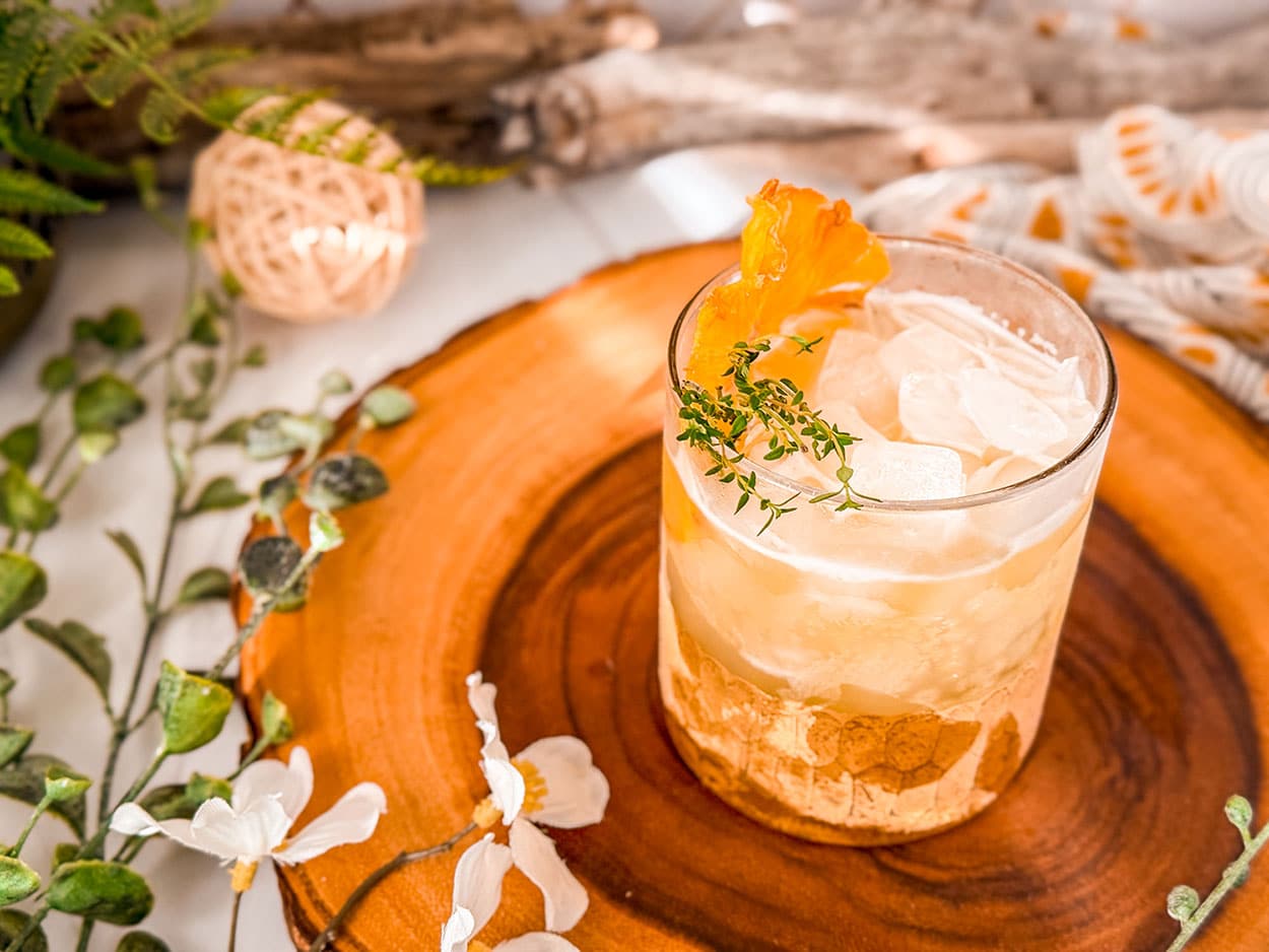 Pineapple Thyme Punch 1 Pineapple Thyme Punch cocktail recipe
