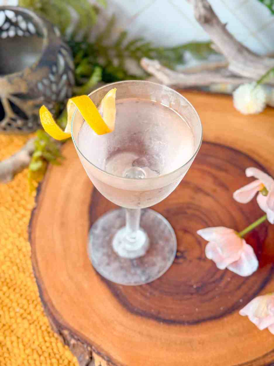 Sakura Drift Cherry Blossom Martini 4 Sakura Drift Martini cocktail recipe