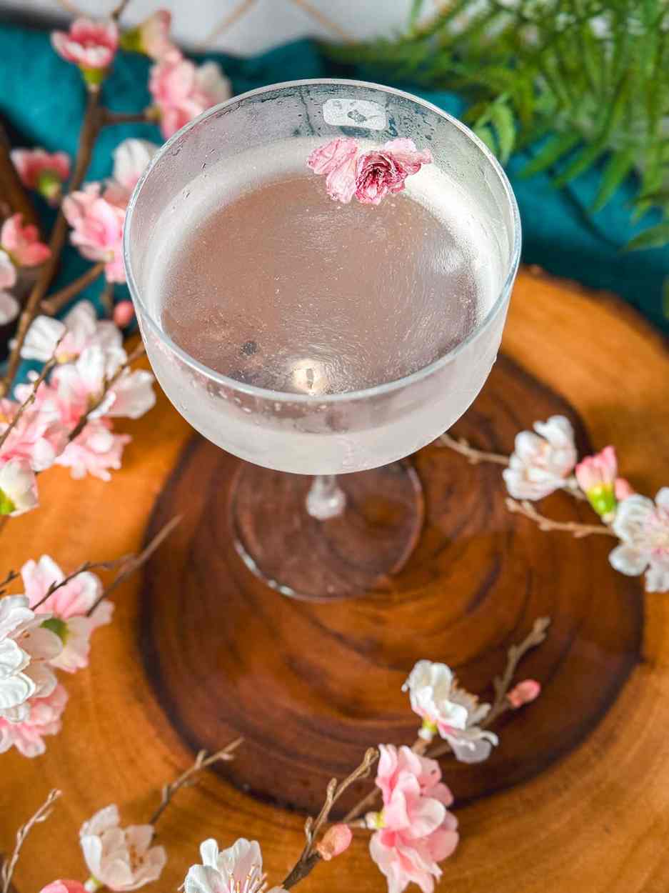Lychee Sakura Martini 3 Lychee Sakura Martini cocktail recipe