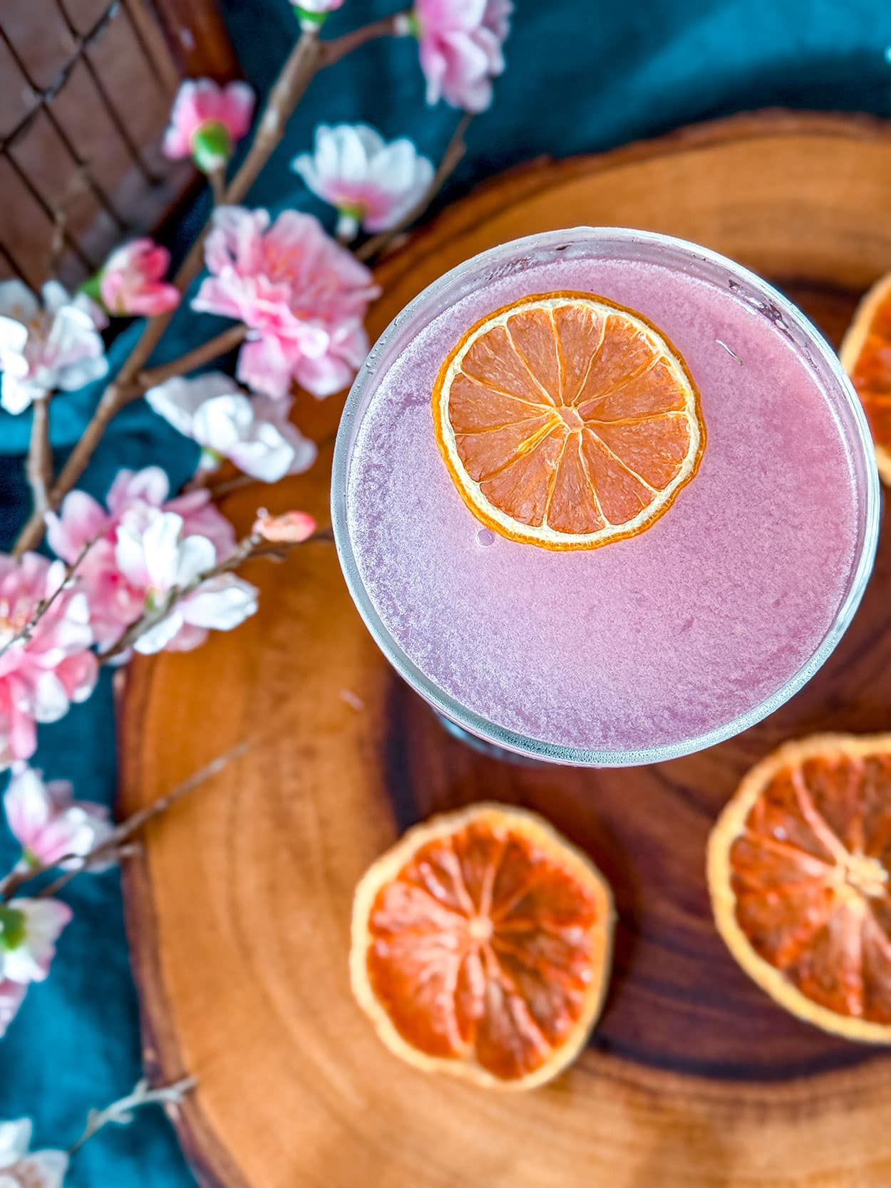 Pink Grapefruit Sakura Gin Sour 6 Pink Grapefruit Sakura Sour cocktail recipe