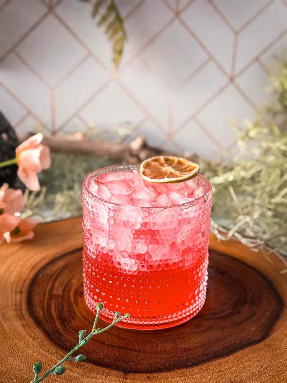 Pink Horizon: Prickly Pear Vodka Highball 2 Pink Horizon Vodka Highball cocktail recipe