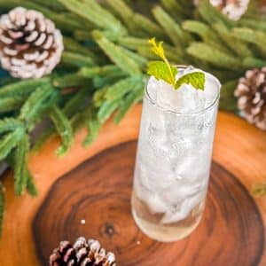 Mint and Pine Snowfall Spritz cocktail recipe